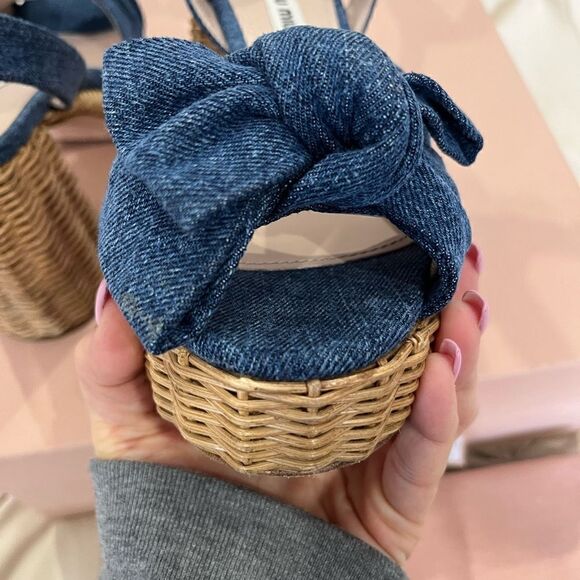 Miu miu denim sandals - Picture 6 of 16